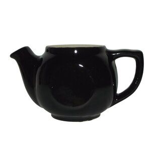 Teapot or Creamer Pitcher small mini 3.5" Black Ceramic (NO LID)